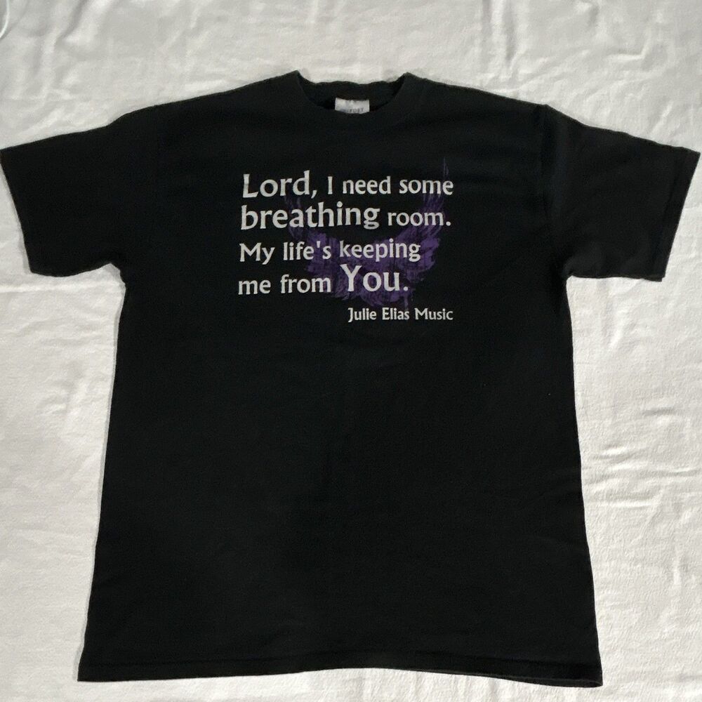Port & Company Julie Elias Music Ephesians Graphic Double-Sided T-Shirt M Black